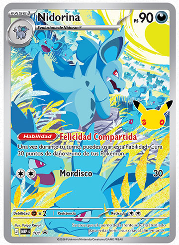 Carta de Nidorina del 30 Aniversario